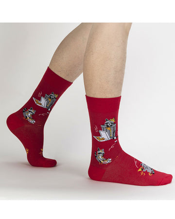 Men's Crew Sock -  Trash Pandas
